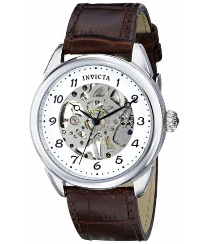 Ceasuri barbati invicta watches invicta men\'s 17187 specialty analog display mechanical hand wind brown watch silverbrown