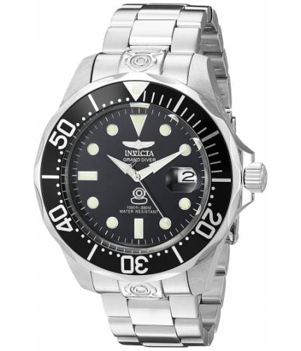 Ceasuri barbati invicta watches invicta men\'s 3044 stainless steel grand diver automatic watch blacksilver