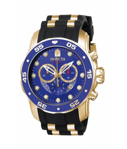 Ceasuri barbati invicta watches invicta men\'s 6983 pro diver collection chronograph blue dial black polyurethane watch blueblack