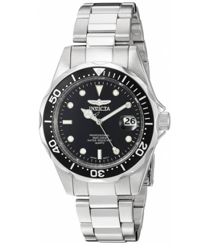 Ceasuri barbati invicta watches invicta men\'s 8932 pro diver collection silver-tone watch blacksilver