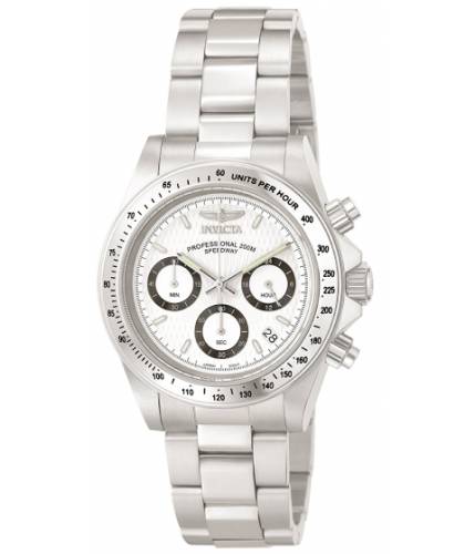 Ceasuri barbati invicta watches invicta men\'s 9211 speedway collection stainless steel chronograph watch with link bracelet whitesilver