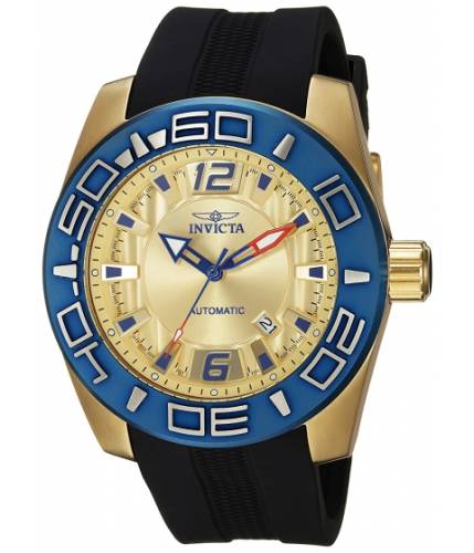 Ceasuri barbati invicta watches invicta men\'s \'aviator\' automatic stainless steel and silicone casual watch colorblack (model 23532) goldblack