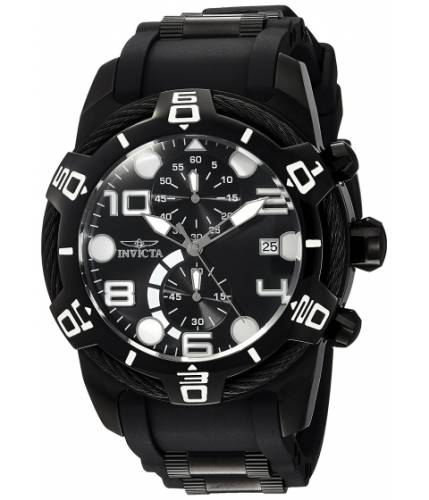 Ceasuri barbati invicta watches invicta men\'s \'bolt\' quartz stainless steel and silicone casual watch colorblack (model 24220) blackblack