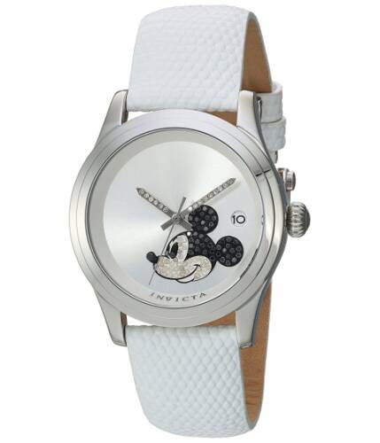 Ceasuri barbati invicta watches invicta men\'s \'disney limited edition\' automatic stainless steel and leather casual watch colorwhite (model 22725) silverwhite