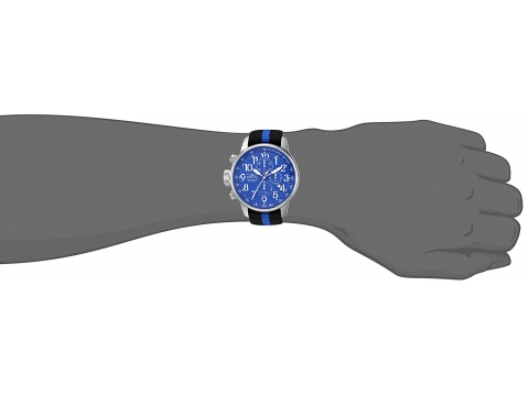 Ceasuri barbati invicta watches invicta men\'s \'i-force\' quartz stainless steel and nylon casual watch colortwo tone (model 22847) bluetwo tone