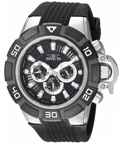 Ceasuri barbati invicta watches invicta men\'s \'i-force\' quartz stainless steel and silicone casual watch colorblack (model 24385) blackblack