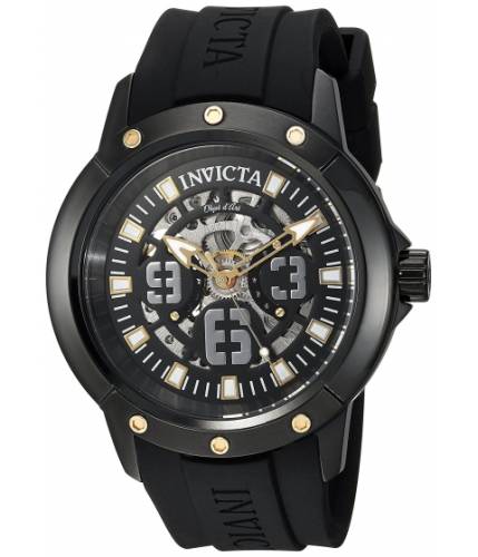 Ceasuri barbati invicta watches invicta men\'s \'objet d\'art\' automatic stainless steel and silicone casual watch colorblack (model 22632) blackblack