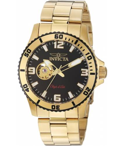 Ceasuri barbati invicta watches invicta men\'s \'objet d\'art\' automatic stainless steel casual watch colorgold-toned (model 22625) blackgold