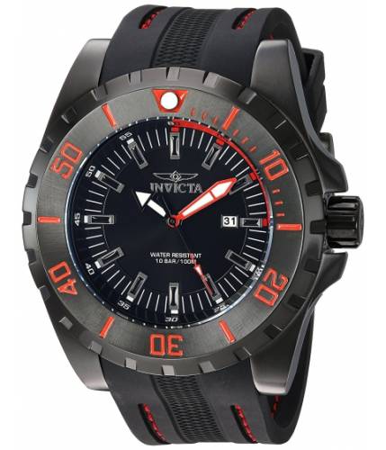 Ceasuri barbati invicta watches invicta men\'s \'pro diver\' quartz stainless steel and polyurethane casual watch colorblack (model 23735) blackblack