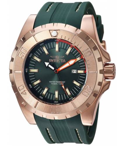 Ceasuri barbati invicta watches invicta men\'s \'pro diver\' quartz stainless steel and polyurethane casual watch colorgreen (model 23731) greengreen