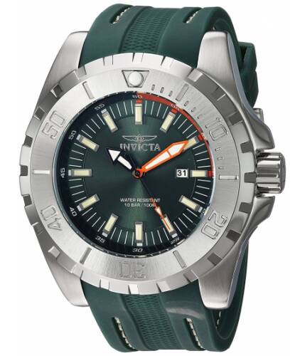 Ceasuri barbati invicta watches invicta men\'s \'pro diver\' quartz stainless steel and polyurethane casual watch colorgreen (model 23738) greengreen