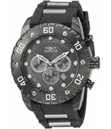 Ceasuri barbati invicta watches invicta men\'s \'pro diver\' quartz stainless steel and polyurethane casual watch colorgrey (model 20282) greygrey