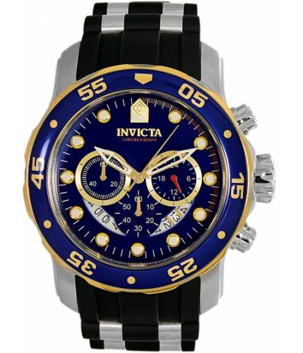 Ceasuri barbati invicta watches invicta men\'s \'pro diver\' quartz stainless steel and silicone casual watch colorblack (model 22971) blueblack