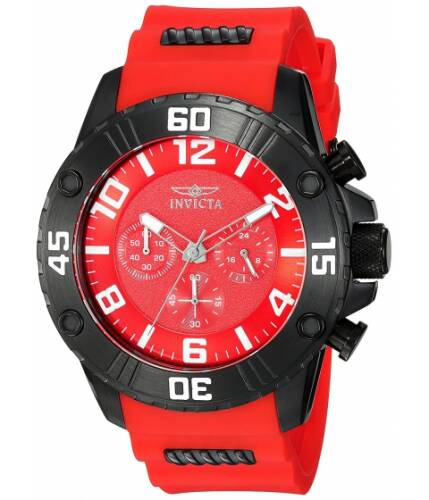Ceasuri barbati invicta watches invicta men\'s \'pro diver\' quartz stainless steel and silicone casual watch colorred (model 22700) redred