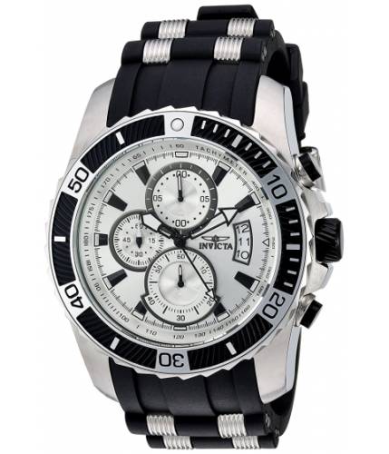 Ceasuri barbati invicta watches invicta men\'s \'pro diver\' quartz stainless steel and silicone casual watch colortwo tone (model 22428) silvertwo tone