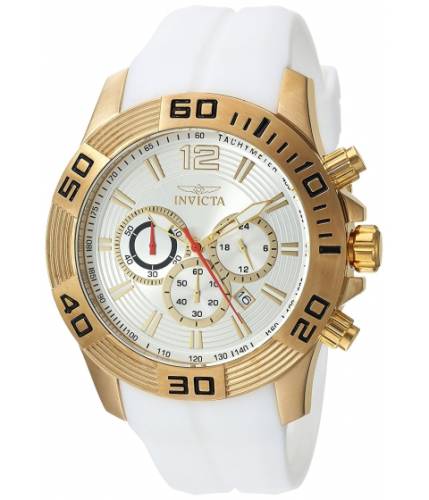 Ceasuri barbati invicta watches invicta men\'s \'pro diver\' quartz stainless steel and silicone casual watch colorwhite (model 20298) silverwhite