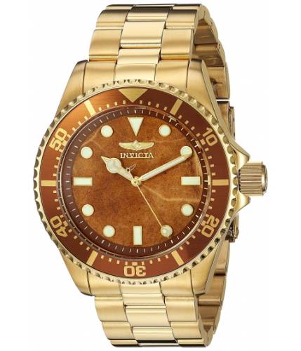 Ceasuri barbati invicta watches invicta men\'s \'pro diver\' quartz stainless steel casual watch colorgold-toned (model 23421) browngold
