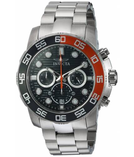 Ceasuri barbati invicta watches invicta men\'s \'pro diver\' quartz stainless steel casual watch colorsilver-toned (model 22230) blacksilver