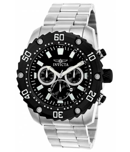 Ceasuri barbati invicta watches invicta men\'s \'pro diver\' quartz stainless steel casual watch colorsilver-toned (model 22516) blacksilver