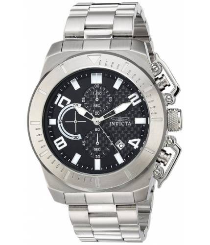 Ceasuri barbati invicta watches invicta men\'s \'pro diver\' quartz stainless steel casual watch colorsilver-toned (model 23400) blacksilver