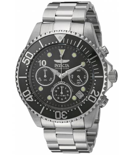 Ceasuri barbati invicta watches invicta men\'s \'pro diver\' quartz stainless steel diving watch colorsilver-toned (model 22035) blacksilver
