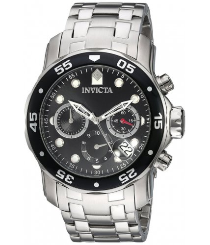 Ceasuri barbati invicta watches invicta men\'s \'pro diver\' quartz stainless steel watch colorsilver-toned (model 21920) blacksilver