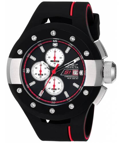 Ceasuri barbati invicta watches invicta men\'s \'s1 rally\' quartz stainless steel and silicone casual watch colorblack (model 22434) blackblack