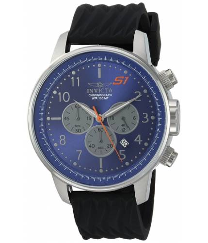 Ceasuri barbati invicta watches invicta men\'s \'s1 rally\' quartz stainless steel and silicone casual watch colorblack (model 23812) blueblack