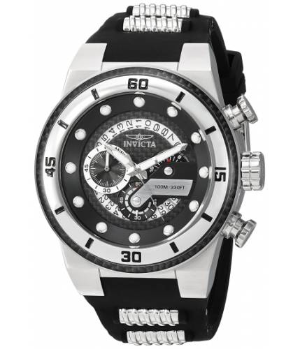 Ceasuri barbati Invicta Watches invicta men\'s \'s1 rally\' quartz stainless steel and silicone casual watch colorblack (model 24221) blackblack