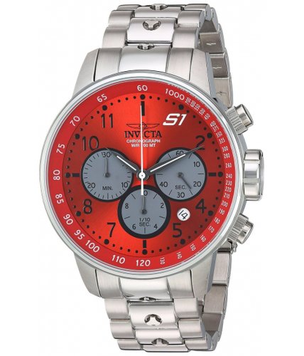 Ceasuri barbati invicta watches invicta men\'s \'s1 rally\' quartz stainless steel casual watch colorsilver-toned (model 23086) redsilver