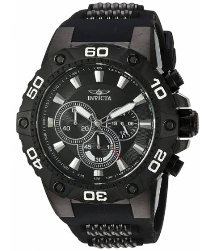 Ceasuri barbati invicta watches invicta men\'s \'speedway\' quartz stainless steel and silicone casual watch colorblack (model 22686) blackblack