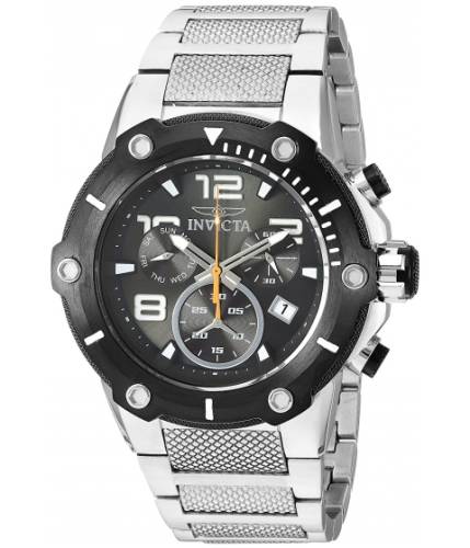 Ceasuri barbati invicta watches invicta men\'s \'speedway\' quartz stainless steel casual watch colorsilver-toned (model 19528) blacksilver