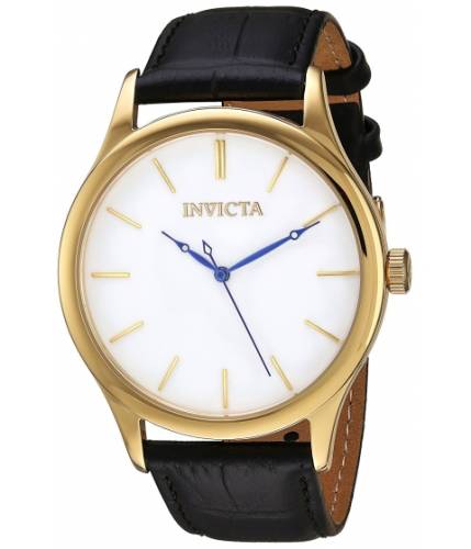 Ceasuri barbati invicta watches invicta men\'s \'vintage\' swiss quartz stainless steel and leather casual watch colorblack (model 23024) whiteblack