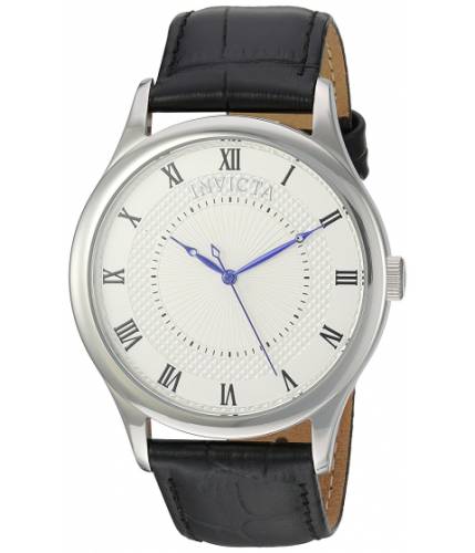 Ceasuri barbati invicta watches invicta men\'s \'vintage\' swiss quartz stainless steel and leather casual watch colorblack (model 23027) silverblack