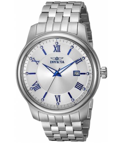 Ceasuri barbati invicta watches invicta men\'s \'vintage\' swiss quartz stainless steel casual watch colorsilver-toned (model 23010) silversilver
