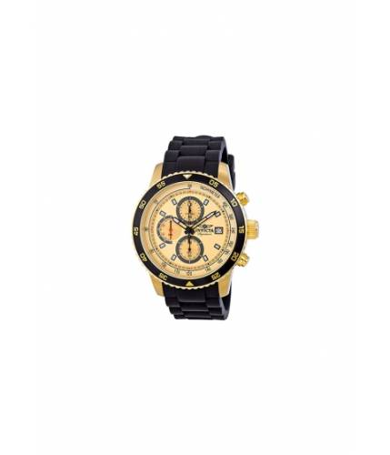 Ceasuri barbati invicta watches invicta signature ii chronograph gold-tone dial black rubber mens watch 7398 gold