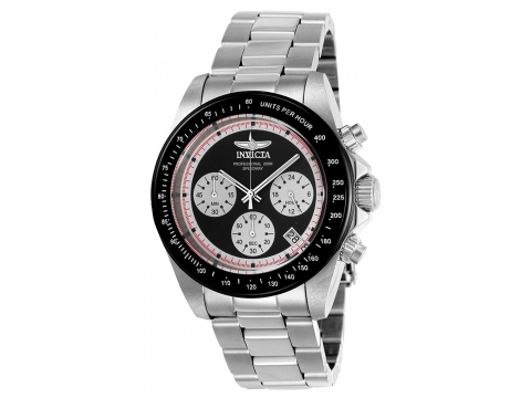Ceasuri barbati invicta watches invicta speedway chronograph black dial mens watch 23120 black and silver