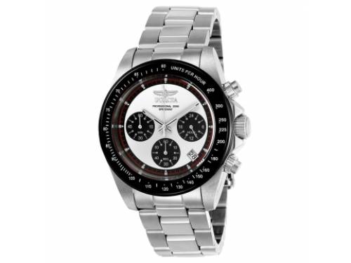 Ceasuri barbati invicta watches invicta speedway chronograph silver dial mens watch 23121 silver and black