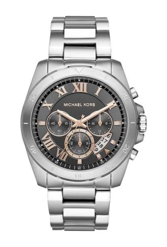 Ceasuri barbati michael kors brecken chronograph bracelet watch 44mm silvergreysilver