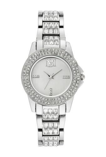 Ceasuri femei badgley mischka womens silver tone bracelet watch 31mm no color