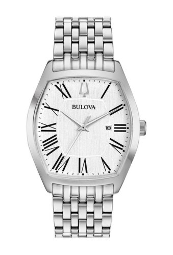 Ceasuri femei bulova womens ambassador white dial stainless steel watch 315mm silver-tone