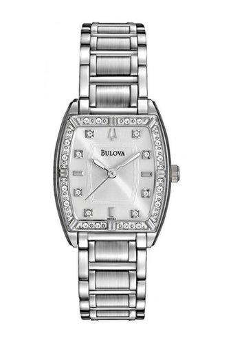Ceasuri femei bulova womens highbridge diamond bracelet watch 24mm - 012 ctw silver