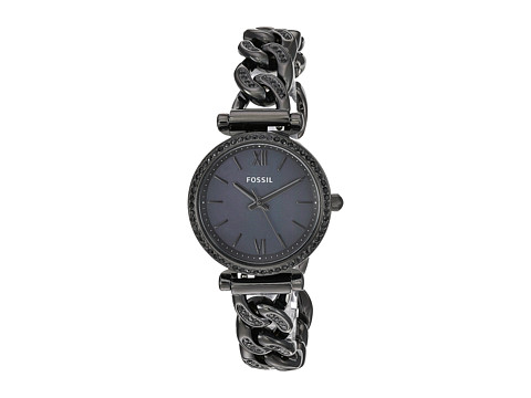 Ceasuri femei fossil carlie mini three-hand stainless steel watch es4690 black stainless steel