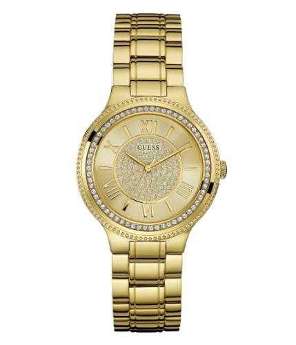 Ceasuri femei guess gold-tone stainless steal analog watch gold