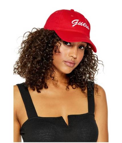 Ceasuri femei Guess logo script baseball hat red