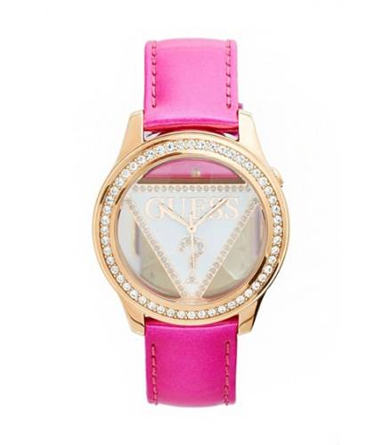 Ceasuri femei guess pink logo watch no color