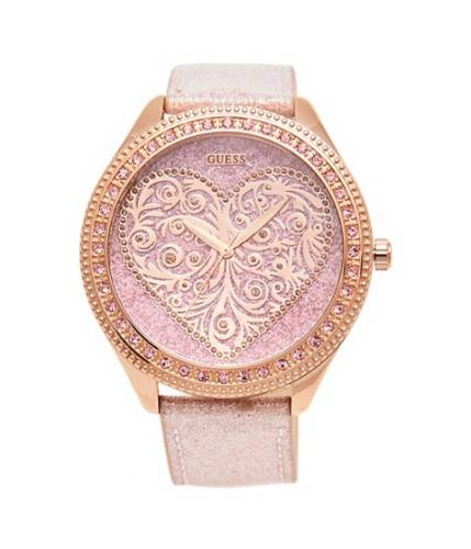 Ceasuri femei guess rose gold-tone and pink analog watch no color