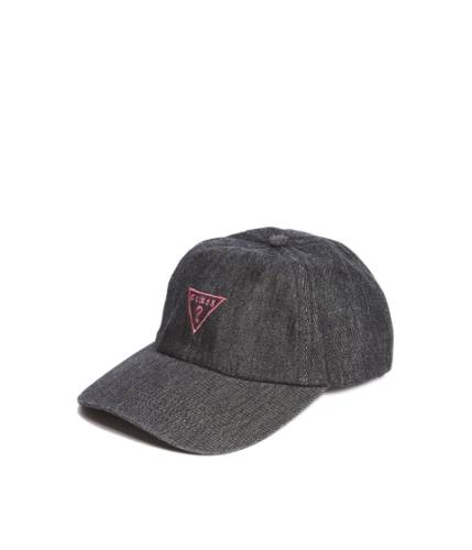 Ceasuri femei guess triangle logo denim baseball hat black