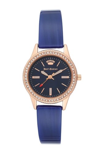 Ceasuri femei juicy couture womens rose gold-tone resin strap watch 30mm no color