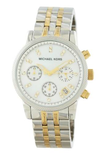 Ceasuri femei Michael Michael Kors womens the ritz chronograph bracelet watch 36mm no color